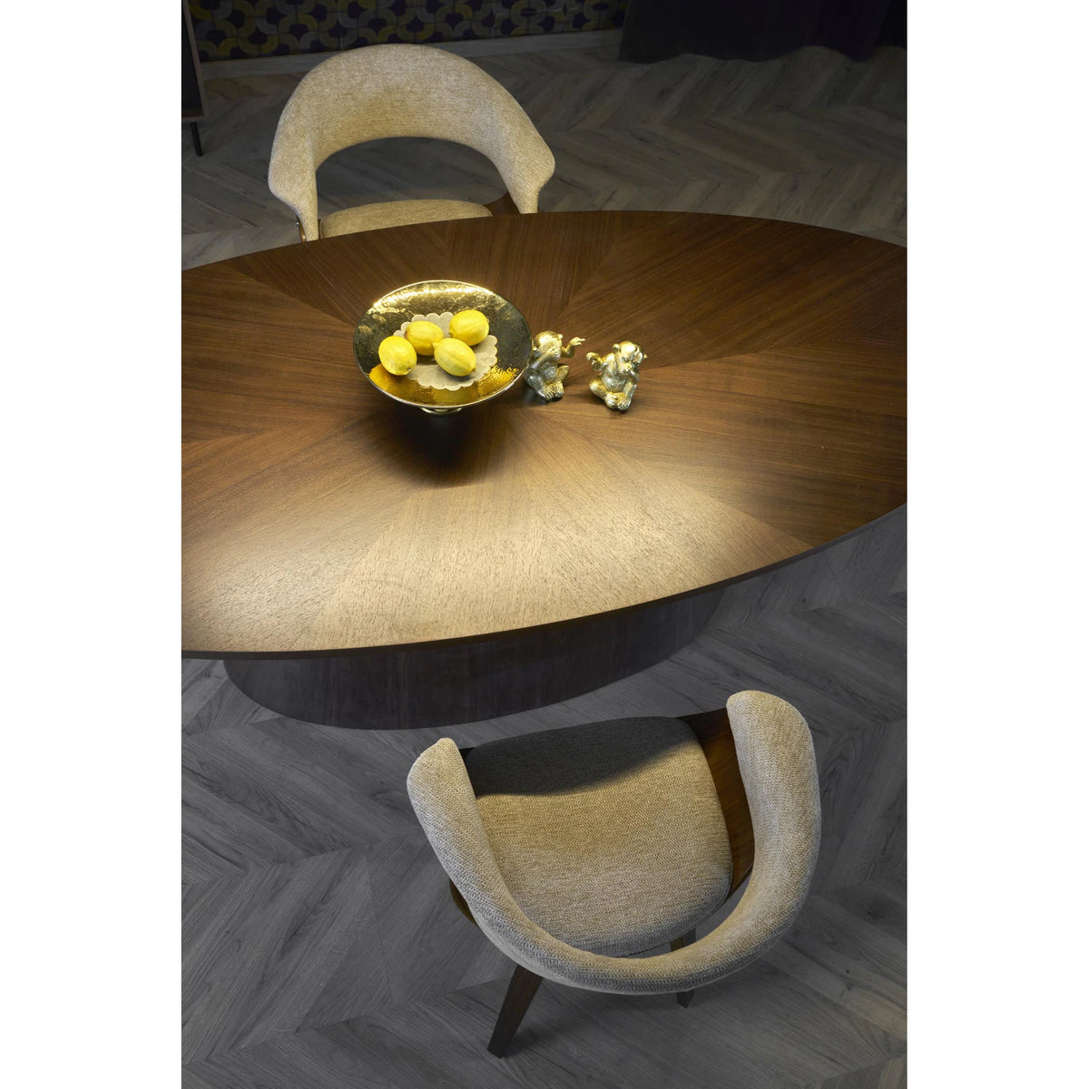 Masa moderna dining VAGNER, nuc, 220x98x76 cm