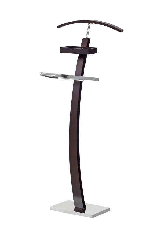 Stander haine WU13, wenge/crom, otel/lemn, 32x20x117 cm