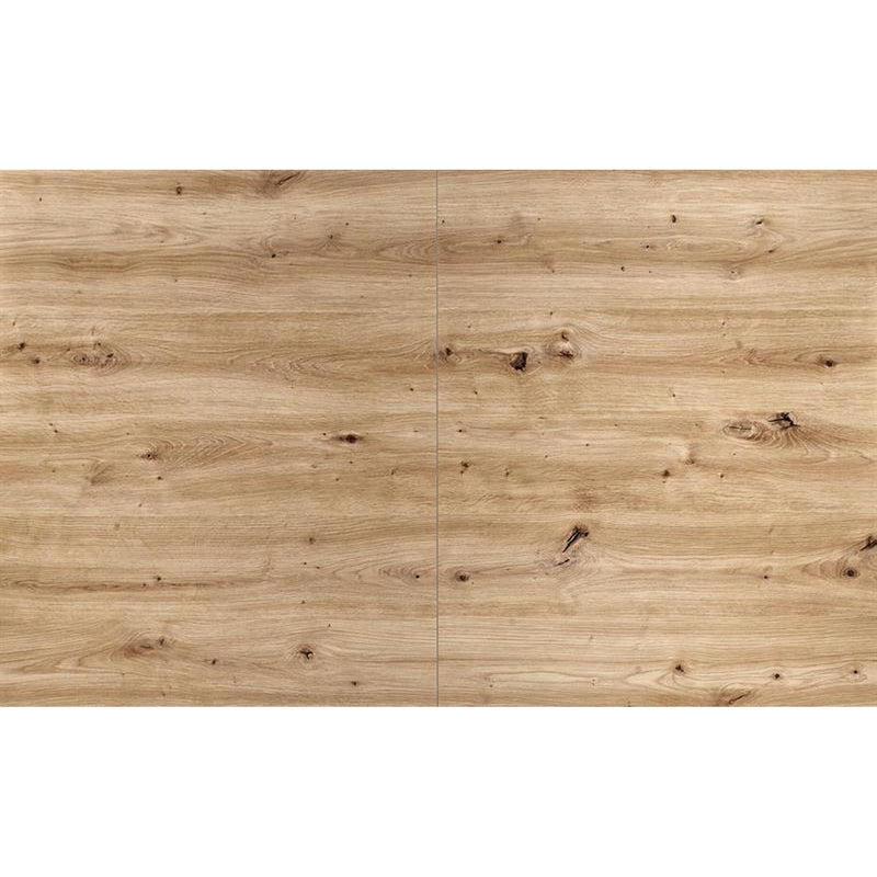 Masa extensibila LAMELLO, stejar/negru, PAL laminat, 160/210x90x76 cm