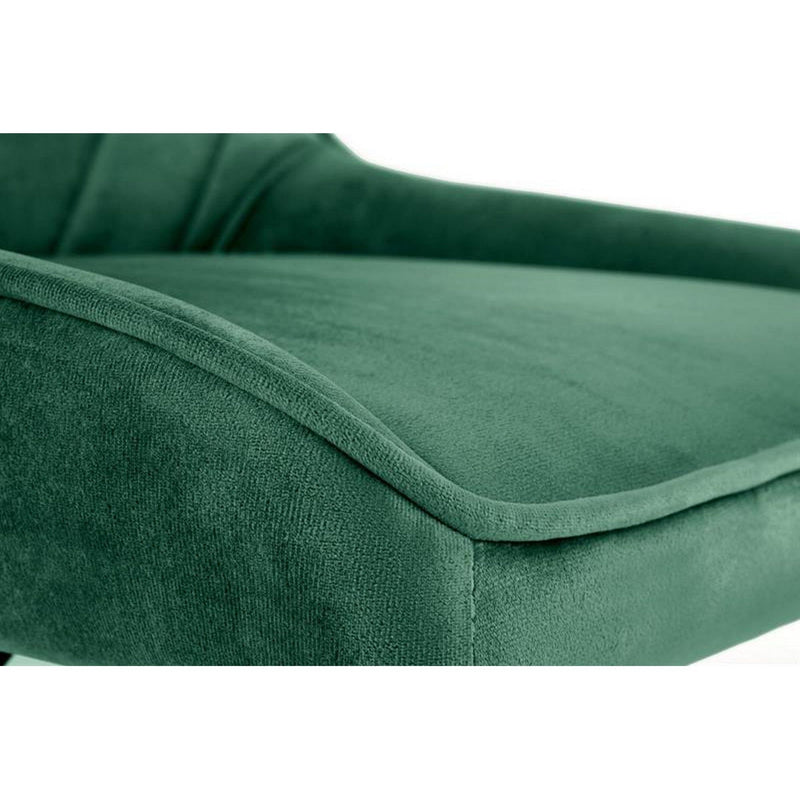Scaun birou RICO, verde, stofa catifelata, 57x55x79/89 cm