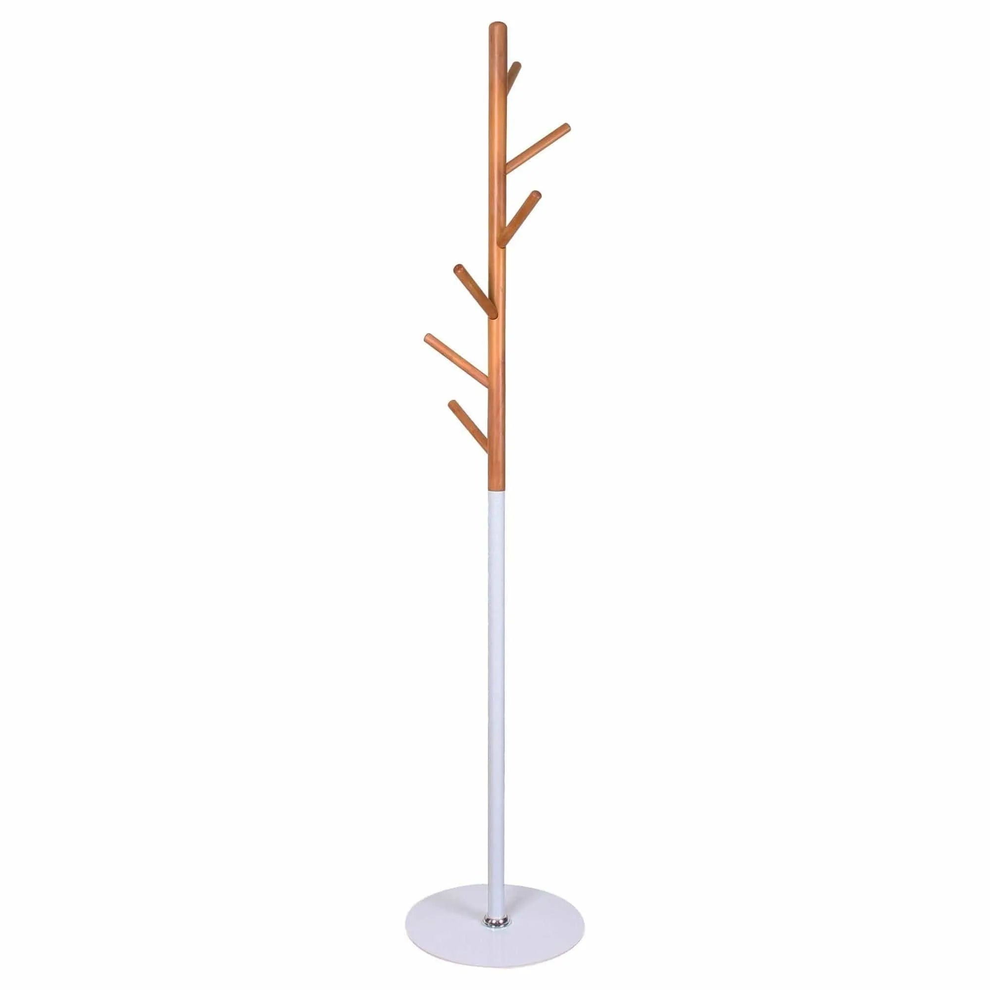 Cuier pom W53, alb/fag, metal/lemn, 35x170 cm