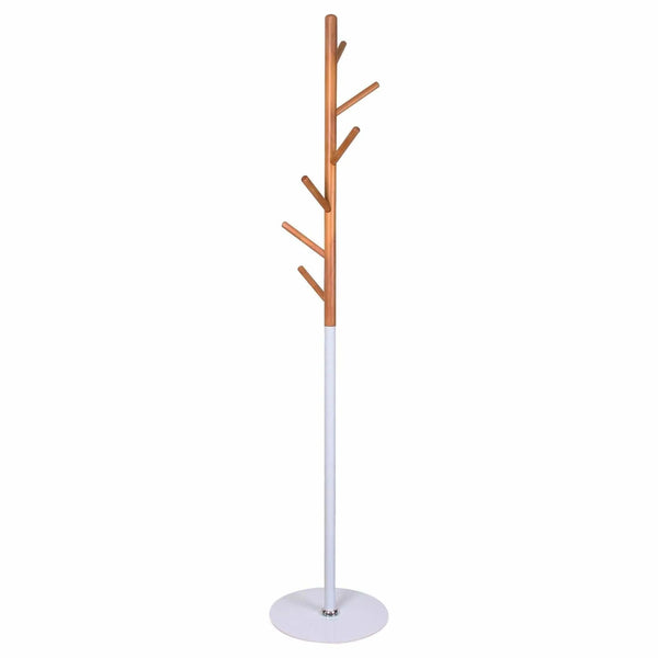 Cuier pom W53, alb/fag, metal/lemn, 35x170 cm
