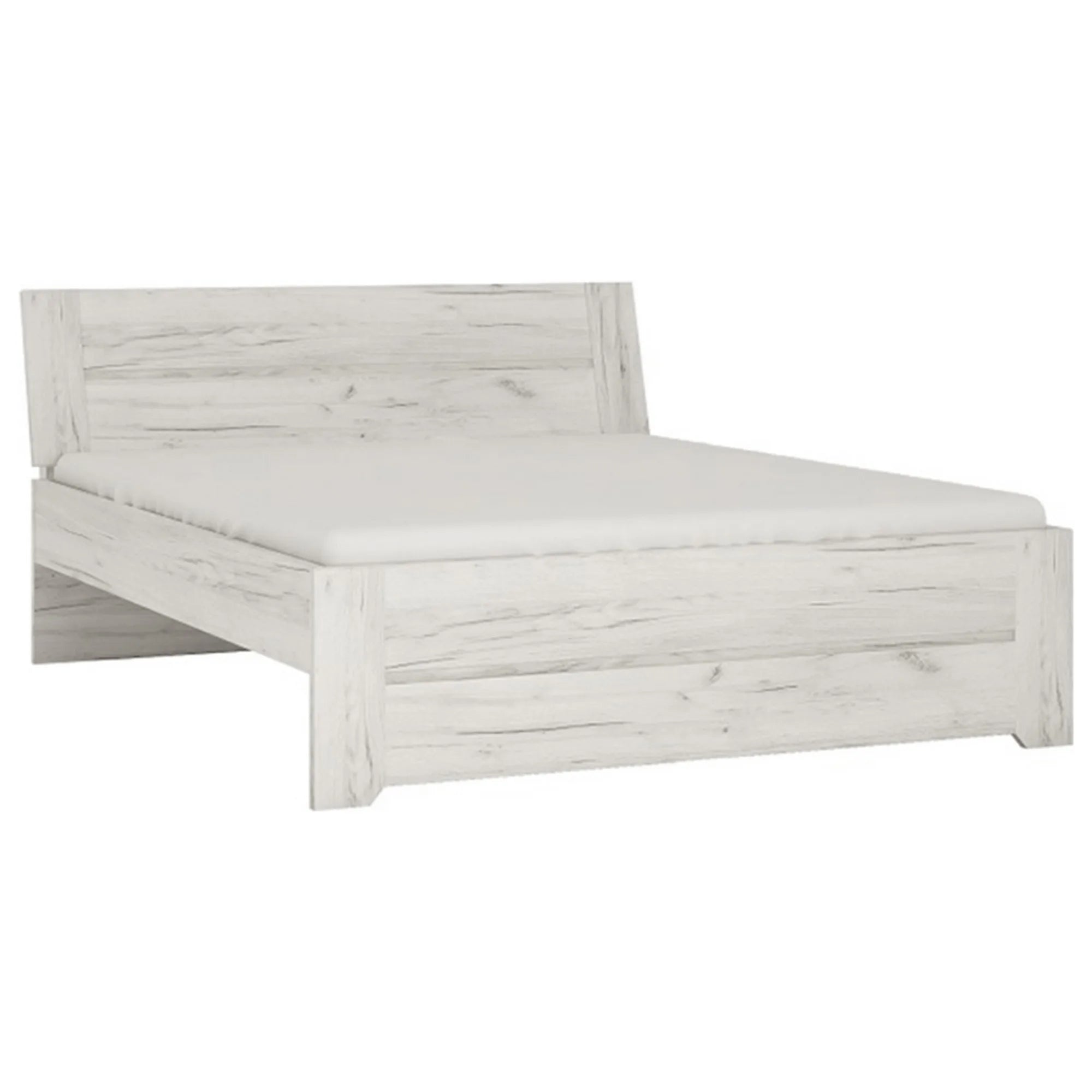 Cadru pat ANGEL 160x200, alb, PAL melaminat