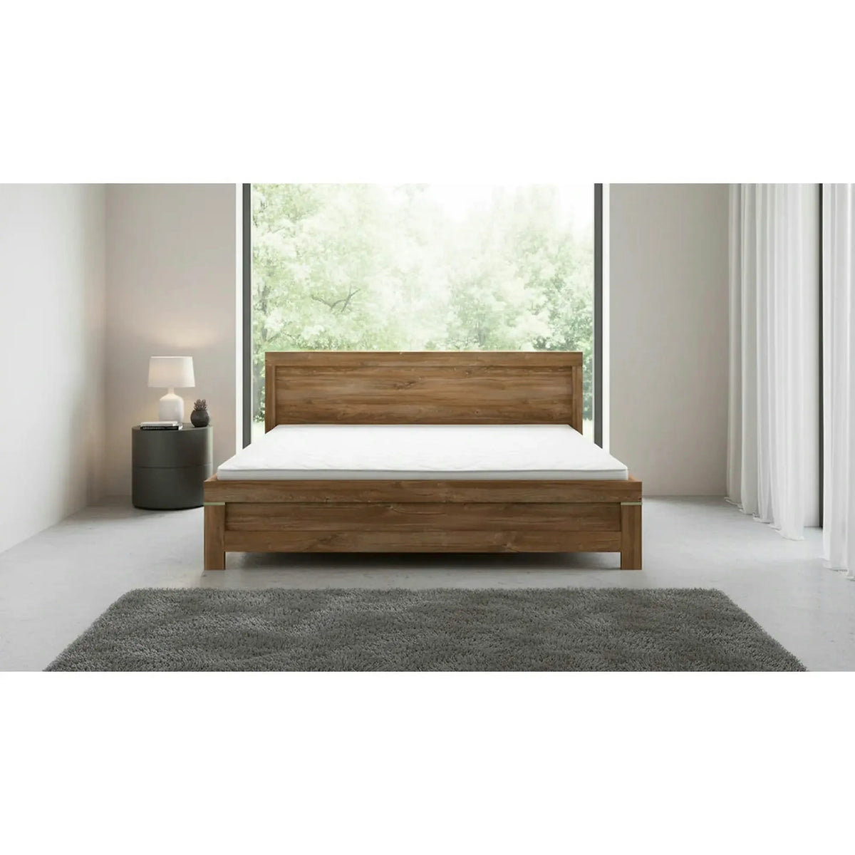 Cadru pat GENT 160X200, stejar, PAL