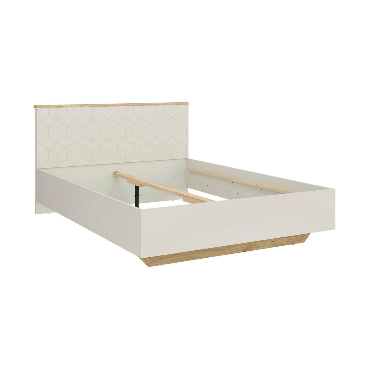 Cadru pat GLAMOUR A 160x200, casmir/stejar, PAL