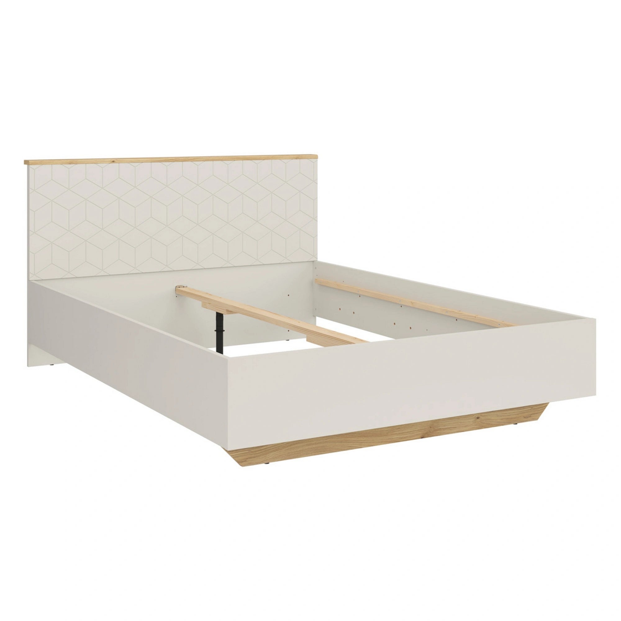 Cadru pat GLAMOUR A 160x200, casmir/stejar, PAL