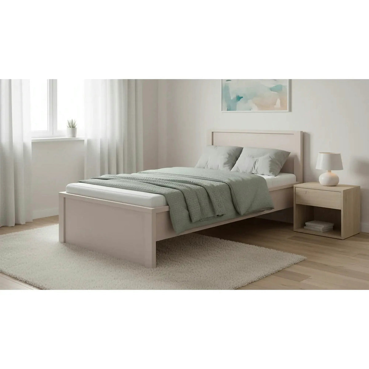 Cadru pat KASPIAN 120X200, casmir, PAL