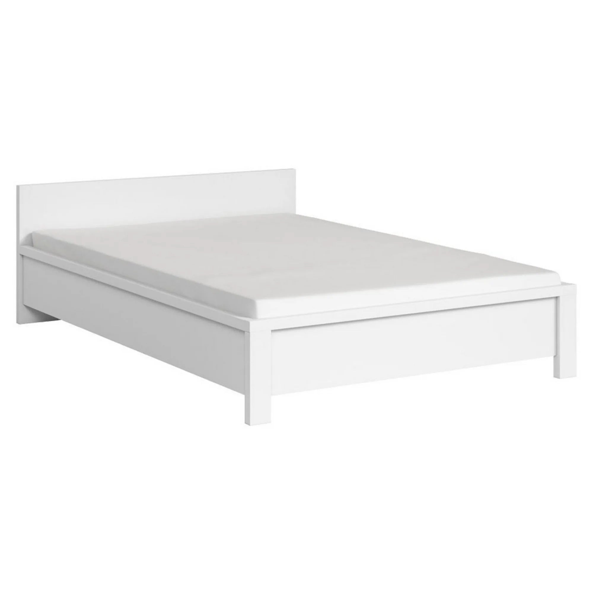 Cadru pat KASPIAN 140x200, alb, PAL laminat