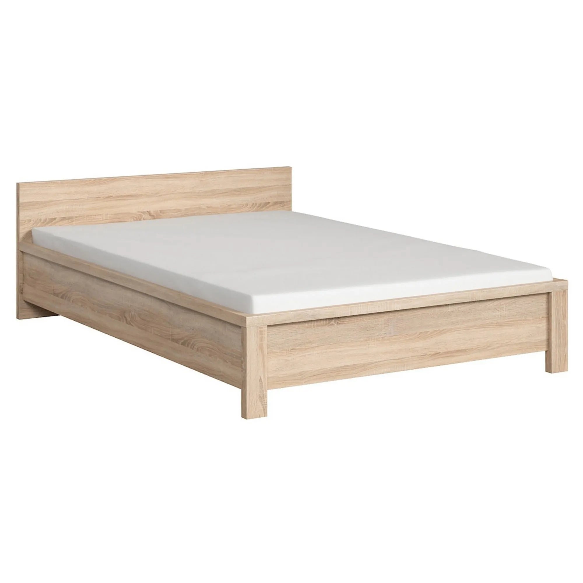 Cadru pat KASPIAN 140x200, stejar sonoma, PAL laminat