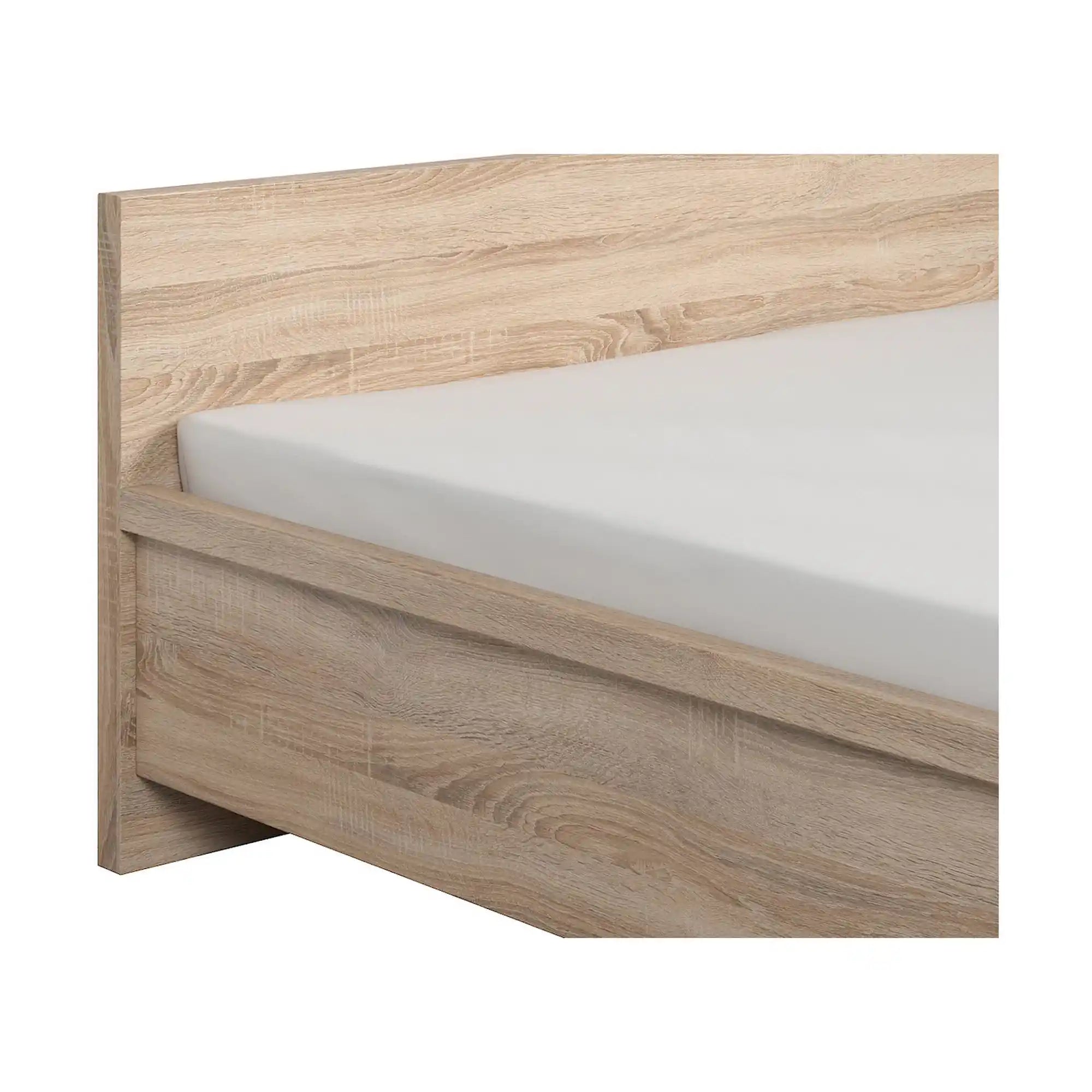 Cadru pat KASPIAN 140x200, stejar sonoma, PAL laminat