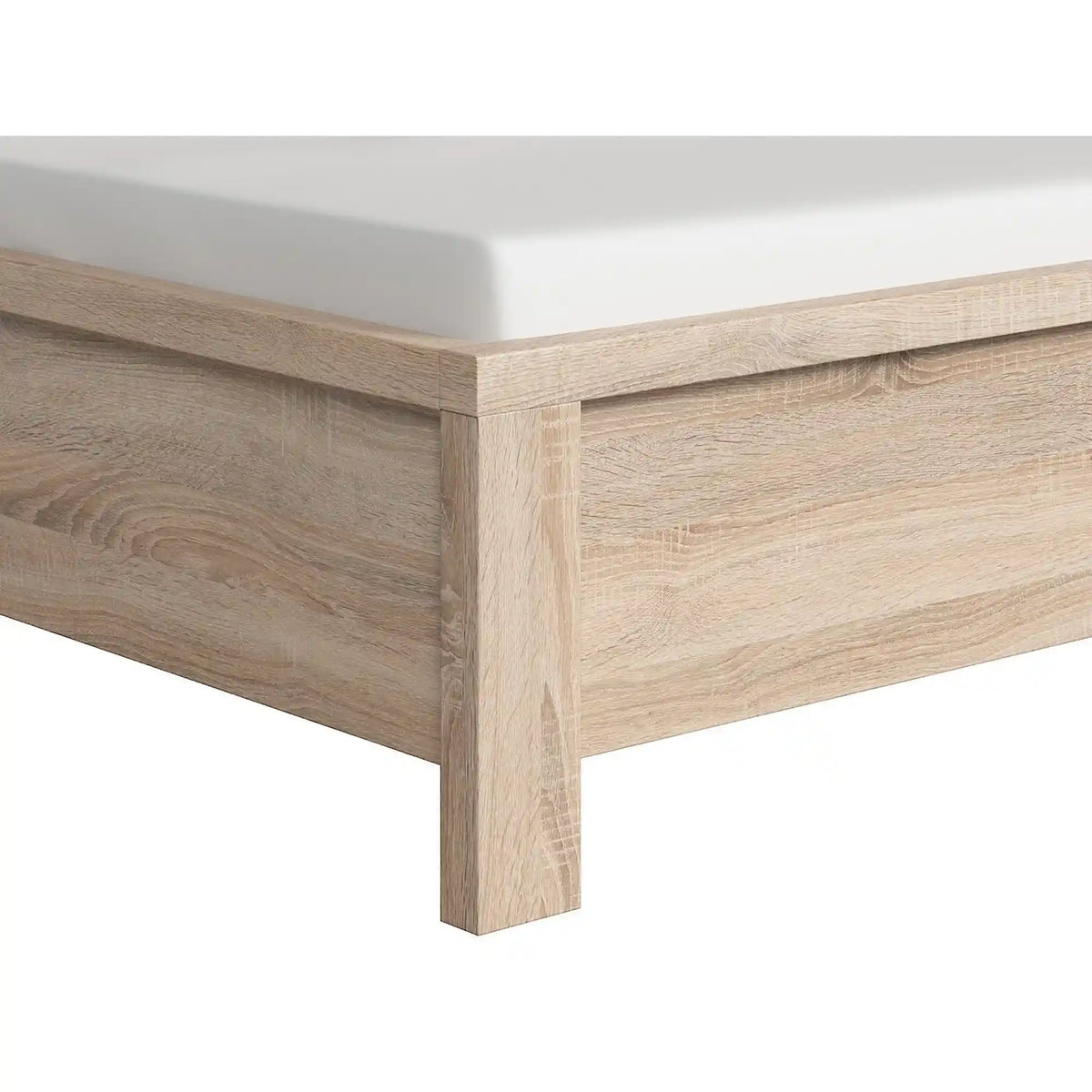 Cadru pat KASPIAN 140x200, stejar sonoma, PAL laminat