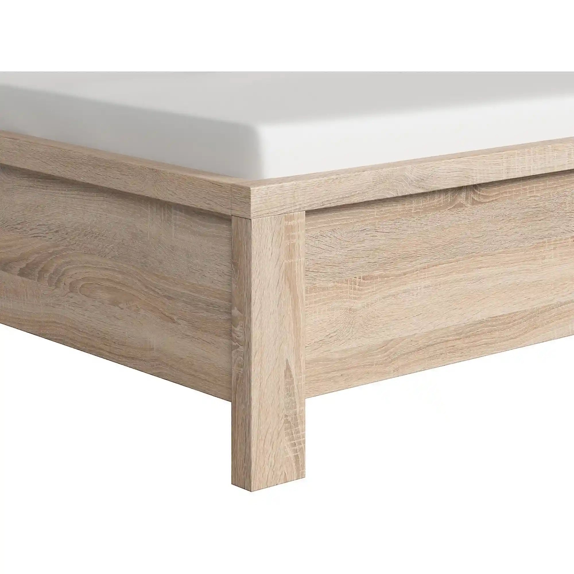 Cadru pat KASPIAN 140x200, stejar sonoma, PAL laminat