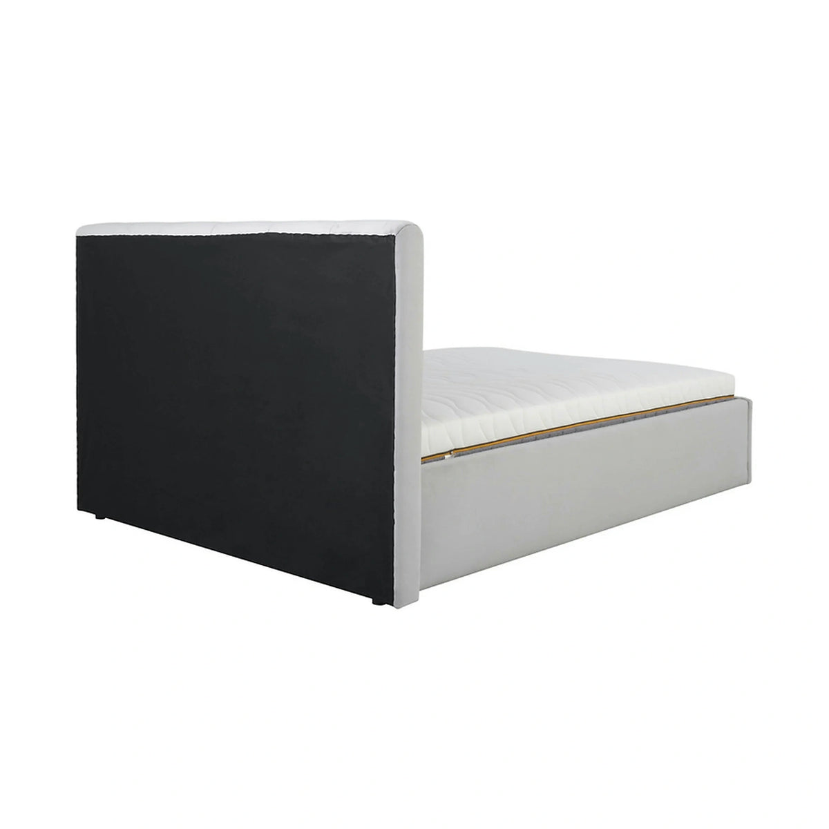Cadru pat LONES 160x200, stofa catifelata gri deschis - Bluvel 03
