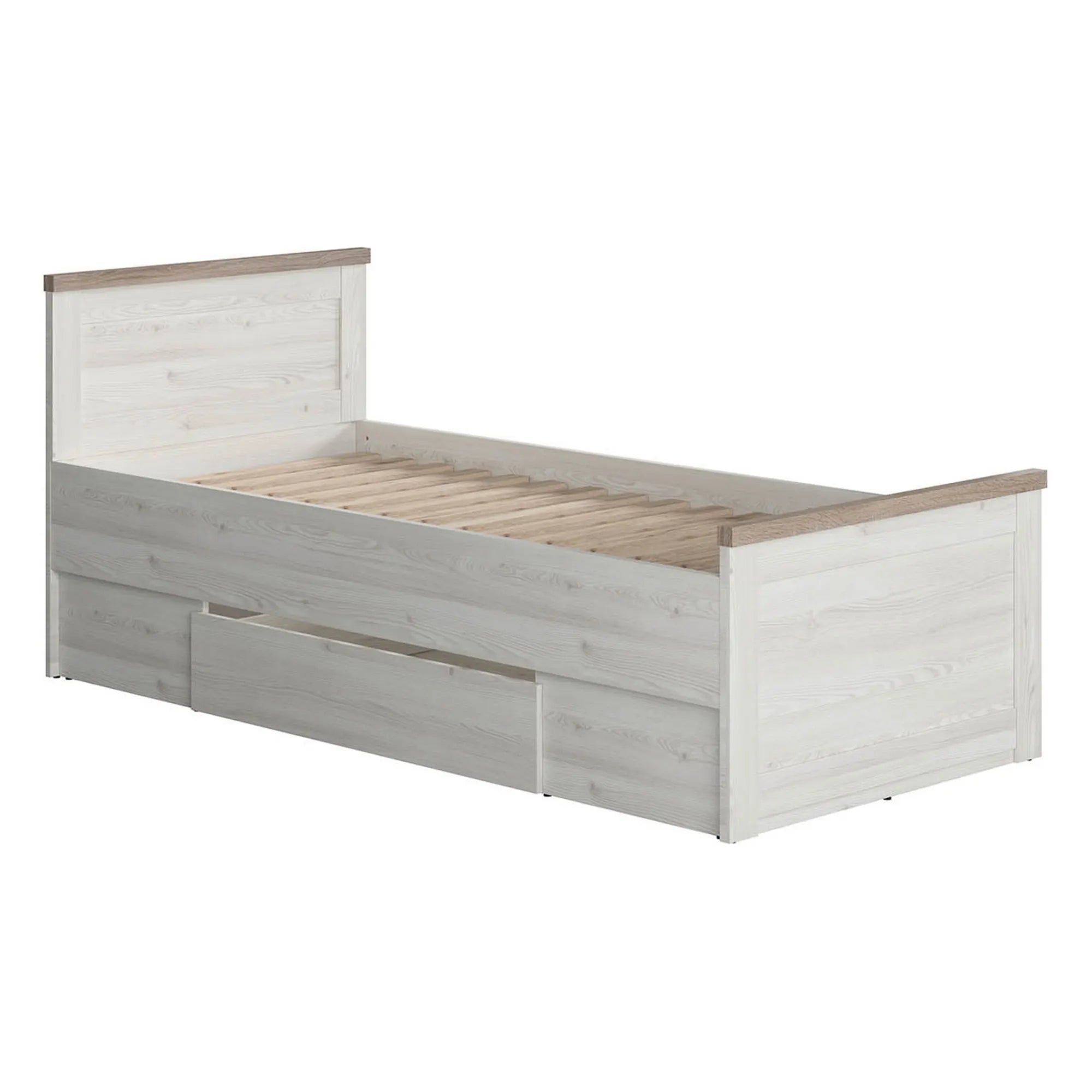 Cadru pat LUCA JUZI 90x200, zada sibiu deschis, PAL laminat