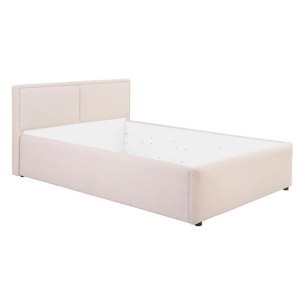 Cadru pat NEDIN 120x200, stofa clasica bej - Maya 03