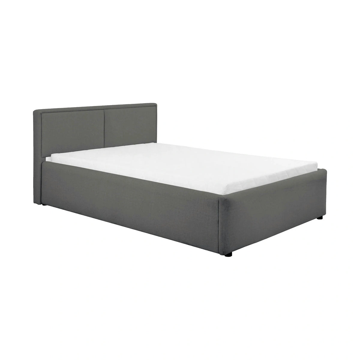 Cadru pat NEDIN 120x200, stofa clasica gri inchis - Maya 21