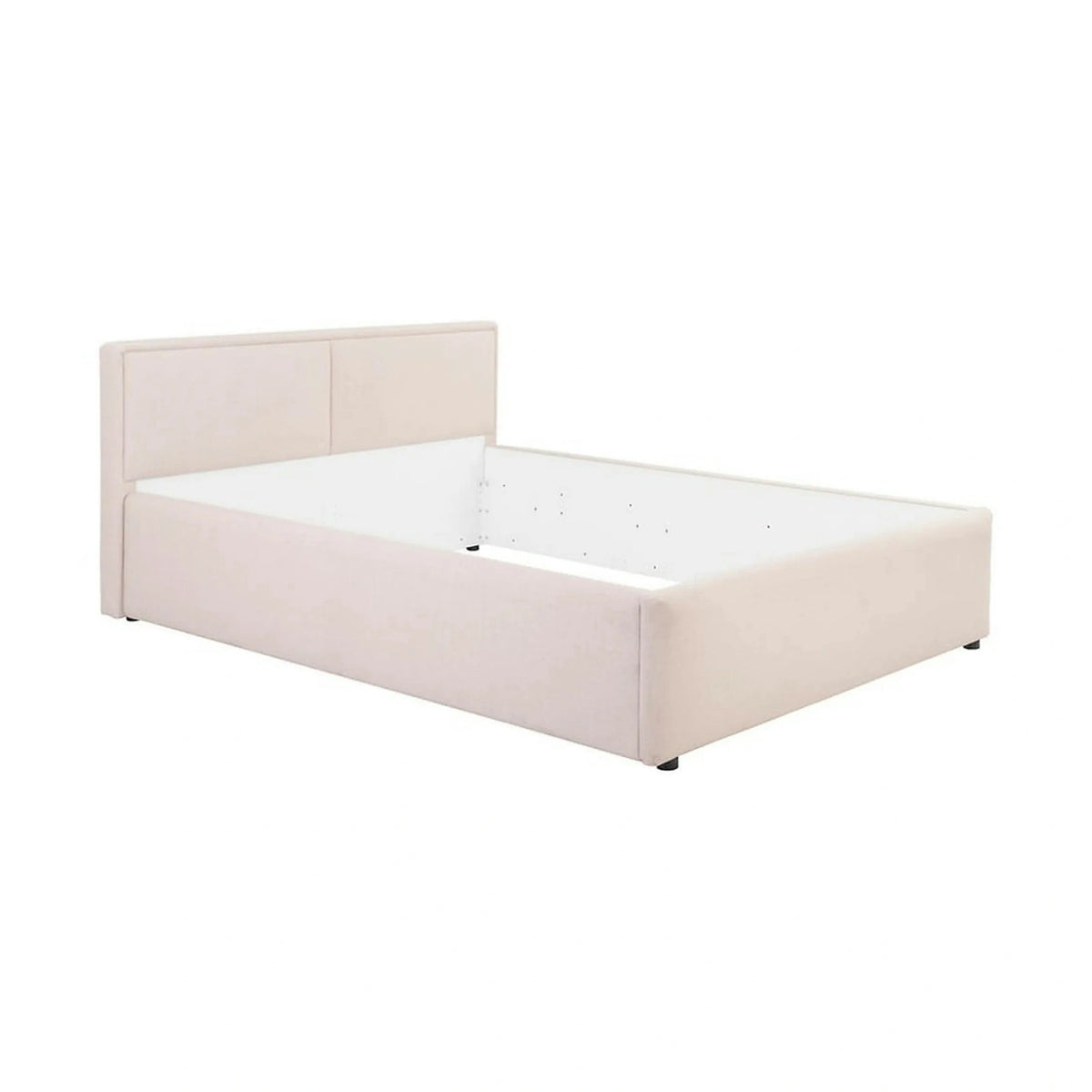 Cadru pat NEDIN 140x200, stofa clasica bej - Maya 03