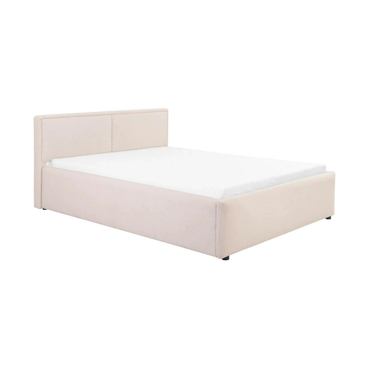 Cadru pat NEDIN 140x200, stofa clasica bej - Maya 03