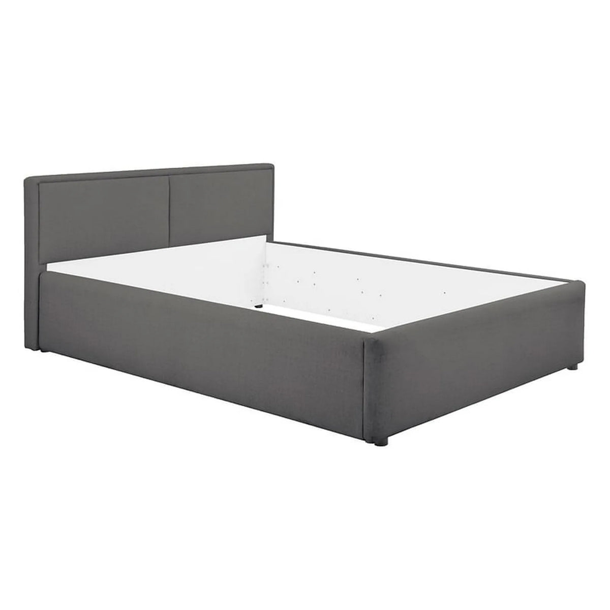 Cadru pat NEDIN 140x200, stofa clasica gri inchis - Maya 21