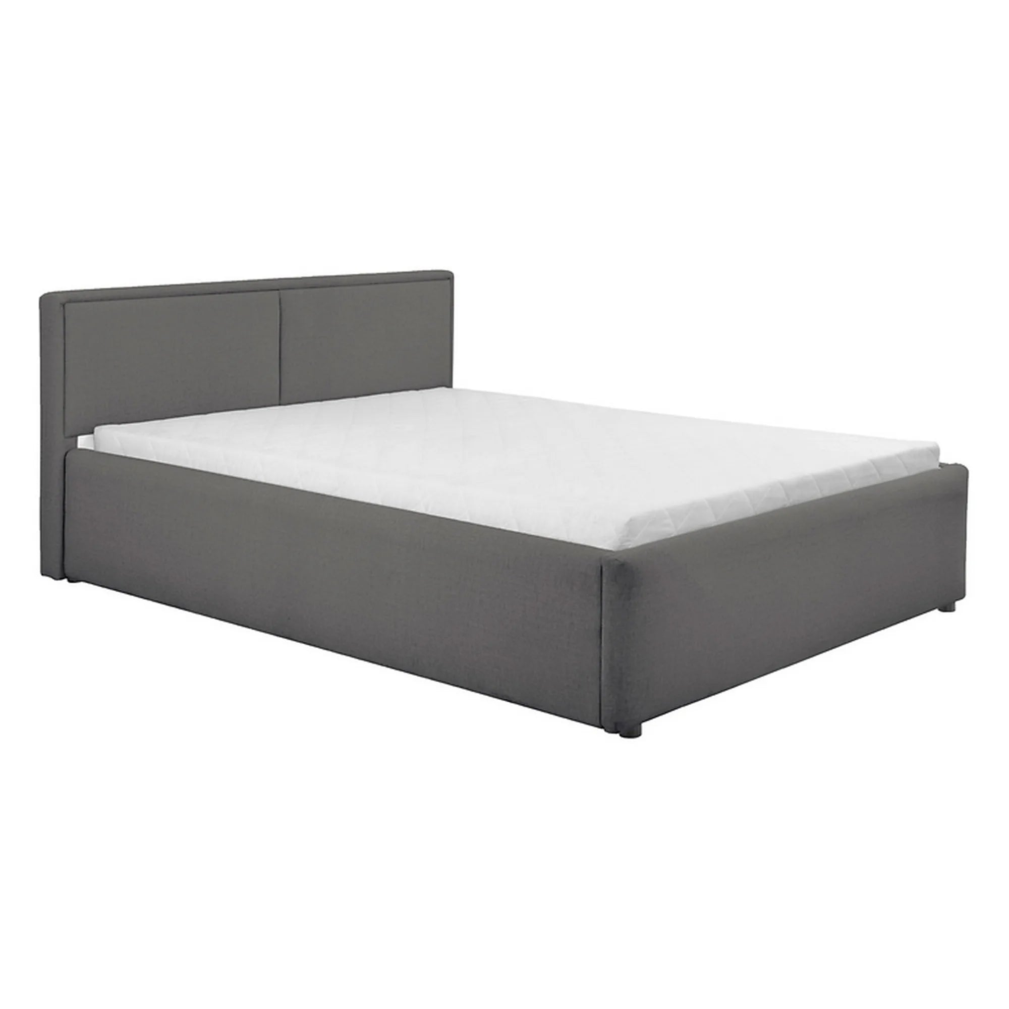 Cadru pat NEDIN 140x200, stofa clasica gri inchis - Maya 21