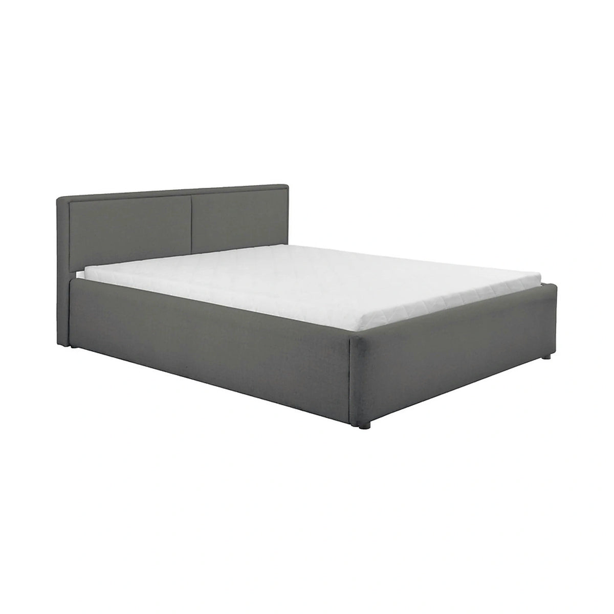 Cadru pat NEDIN 160x200, stofa clasica gri inchis - Maya 21