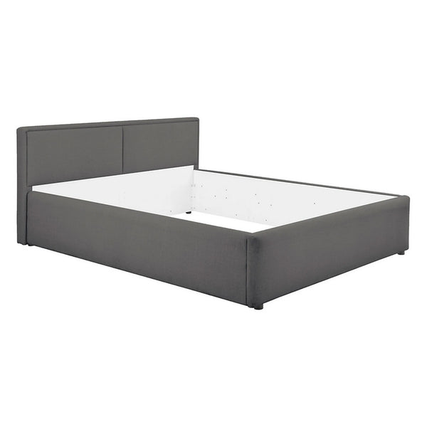 Cadru pat NEDIN 160x200, stofa clasica gri inchis - Maya 21
