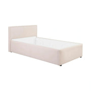 Cadru pat NEDIN 90x200, stofa clasica bej - Maya 03