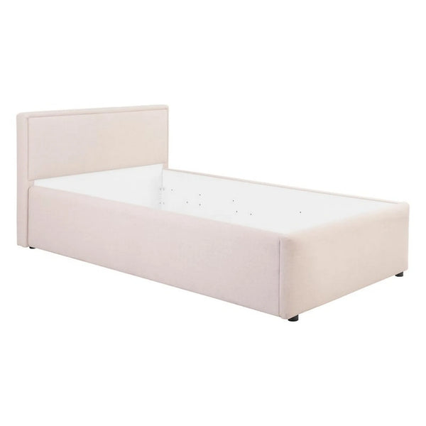 Cadru pat NEDIN 90x200, stofa clasica bej - Maya 03