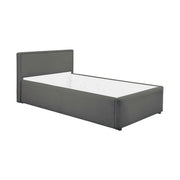 Cadru pat NEDIN 90x200, stofa clasica gri inchis - Maya 21