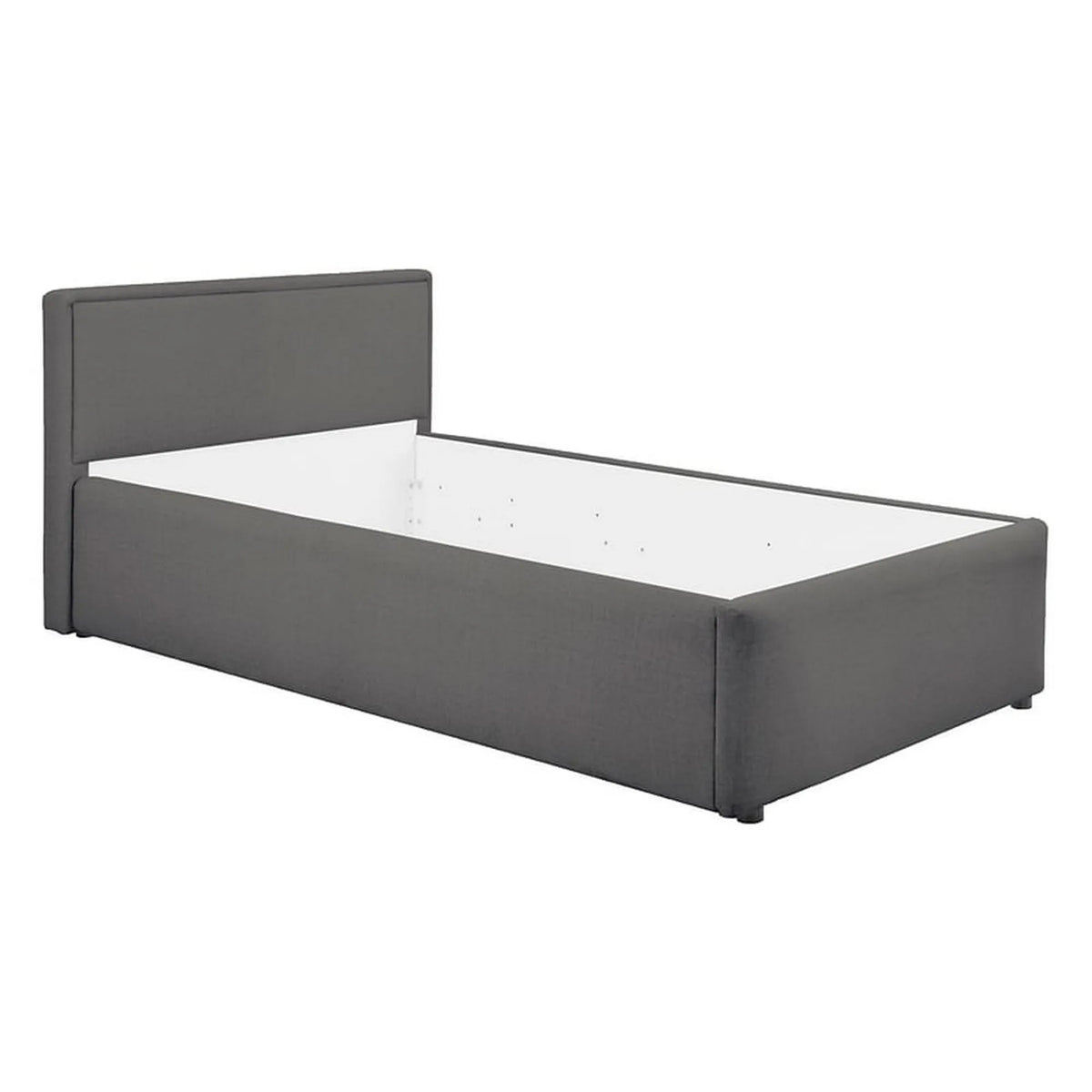 Cadru pat NEDIN 90x200, stofa clasica gri inchis - Maya 21