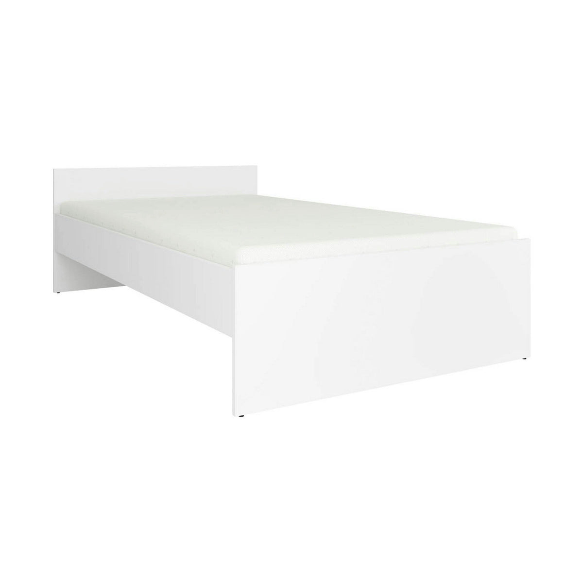 Cadru pat NEPO PLUS 120x200, alb, PAL laminat