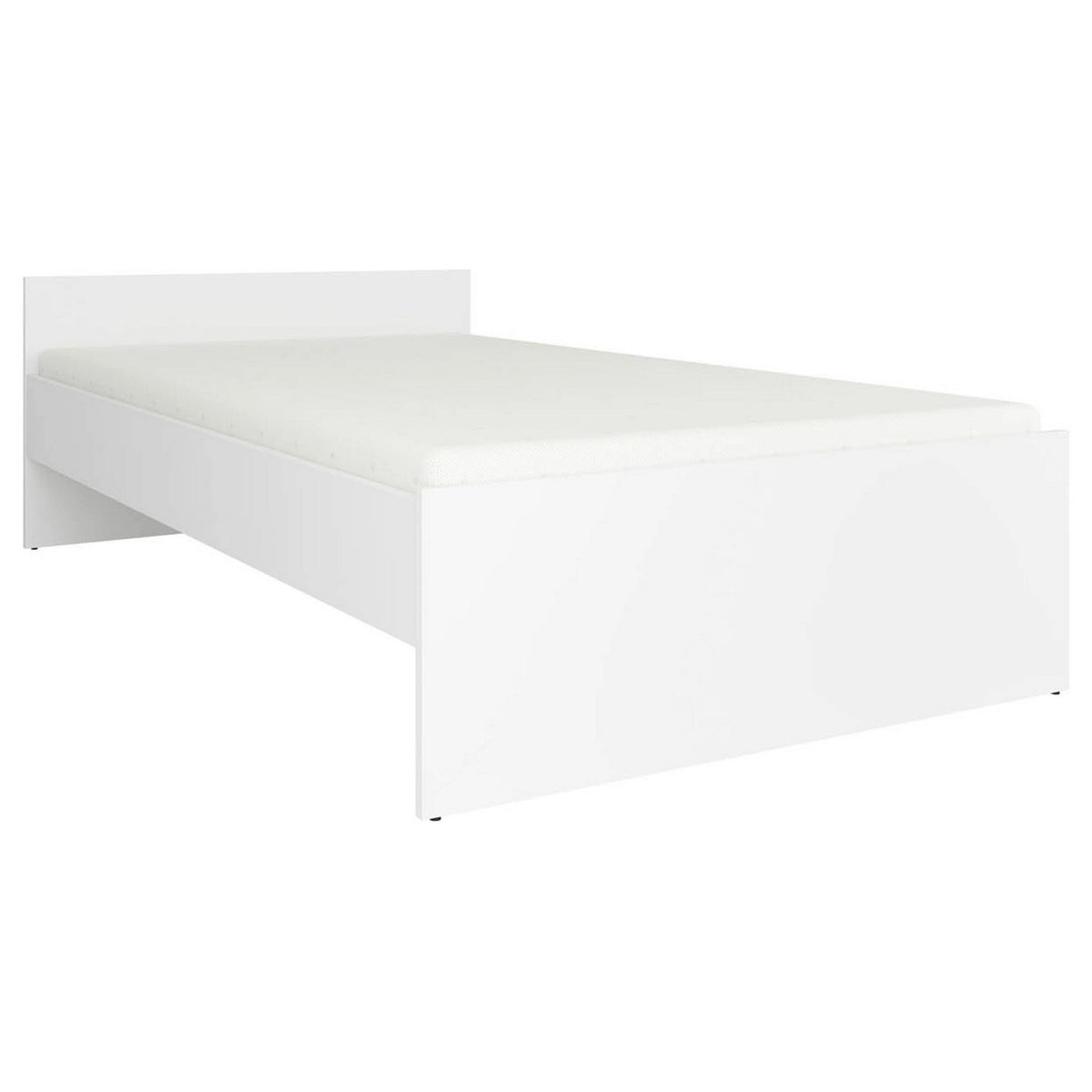 Cadru pat NEPO PLUS 120x200, alb, PAL laminat