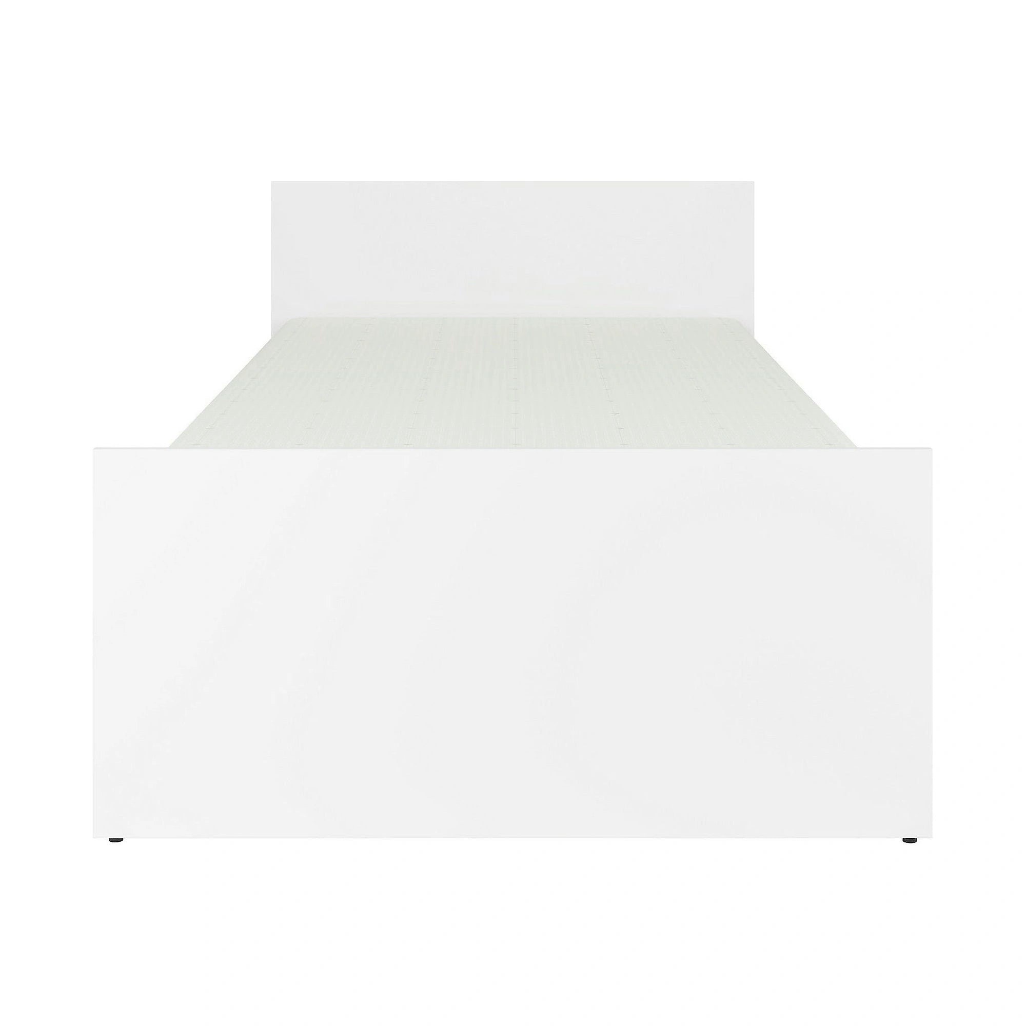 Cadru pat NEPO PLUS 90x200, alb, PAL laminat/metal