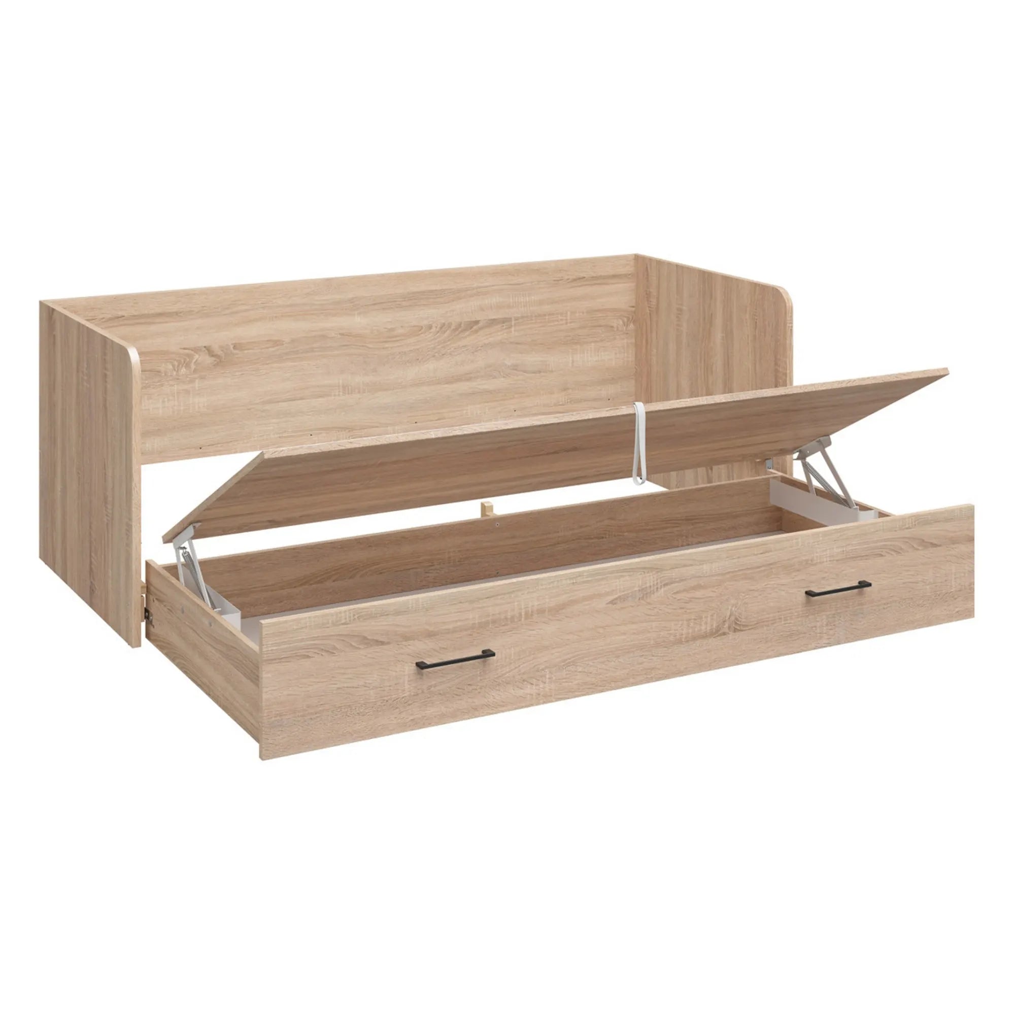 Cadru pat TETRIX 80/160x200, stejar sonoma, PAL