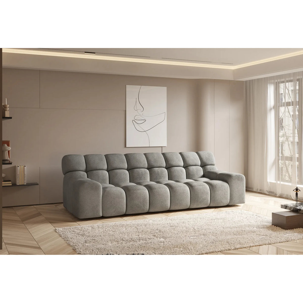 Canapea CAMPILE, personalizabil materiale Gama Premium, 288x119x85 cm