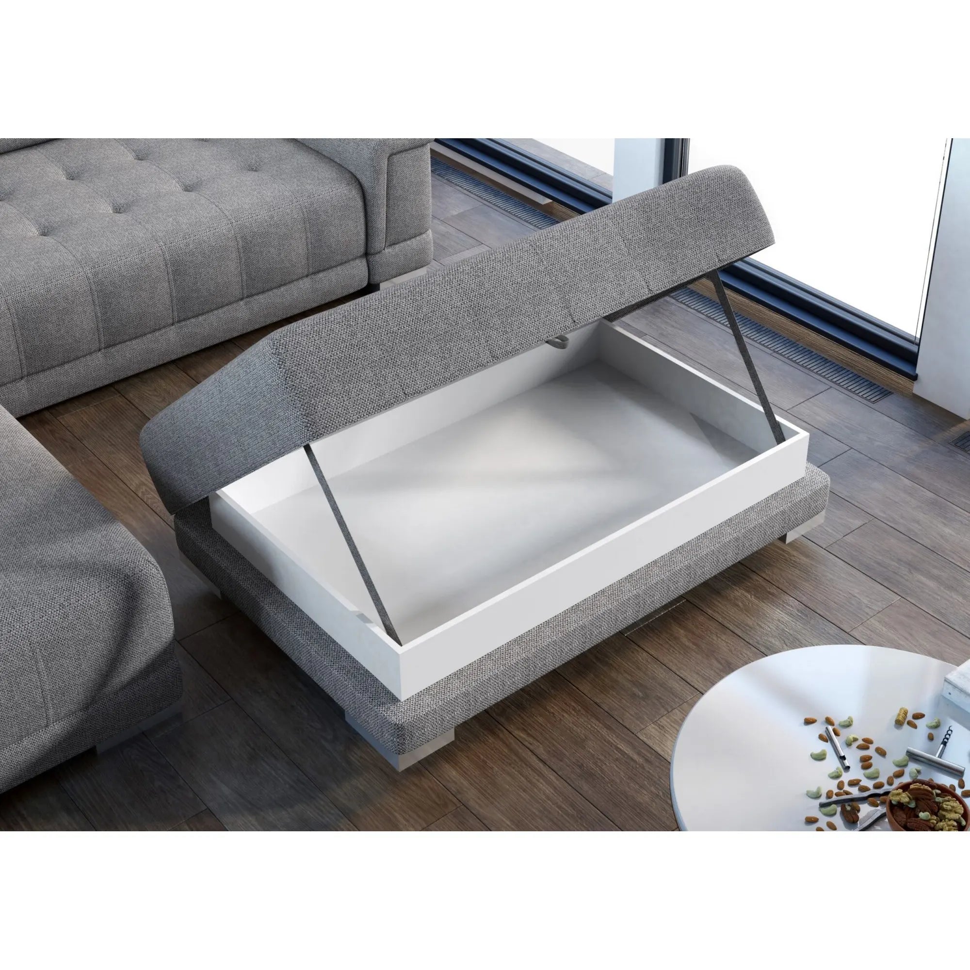 Taburet CAMPO, personalizabil materiale gama Oferta Avantaj, cu spatiu depozitare, 135x70x46 cm