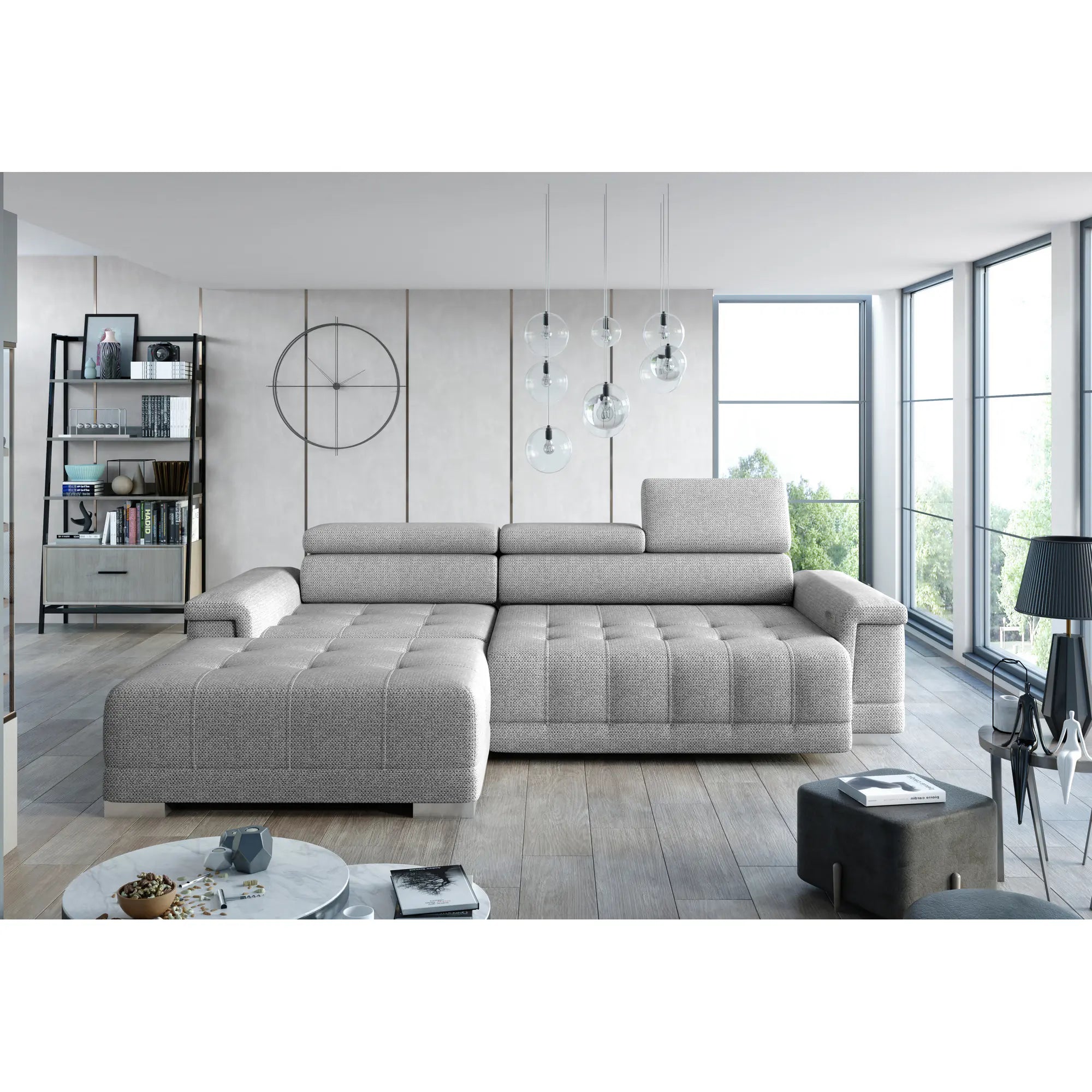 Coltar CAMPO MINI, personalizabil materiale gama Oferta Avantaj, cu reglaj electric si tetiere reglabile, 276x178x101 cm