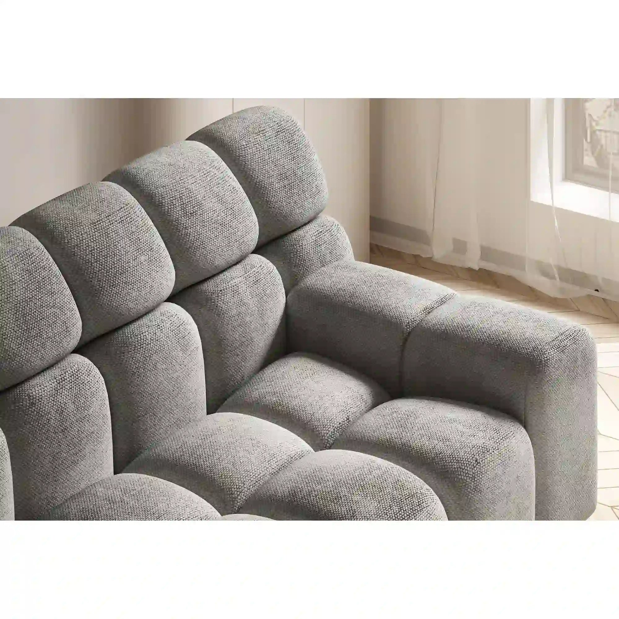 Canapea CAMPILE, stofa bej - Perfect Harmony 02, Gama Premium, 288x119x85 cm