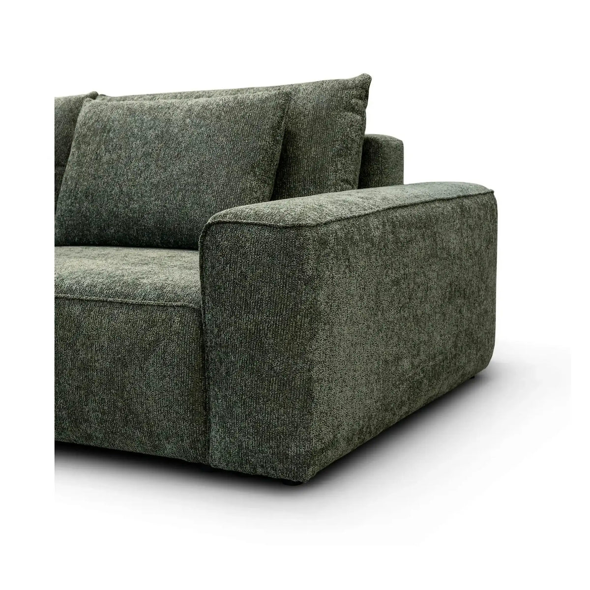Canapea confortabila de dormit ARLO, stofa clasica turcoaz - Vinci 87, cu lada depozitare, 260x126x90 cm