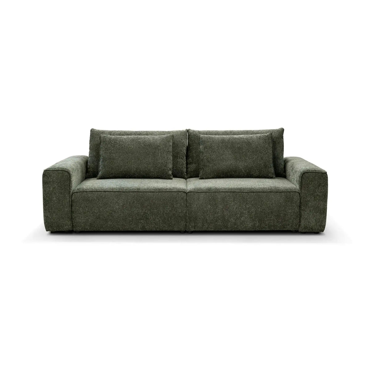 Canapea confortabila de dormit ARLO, stofa clasica turcoaz - Vinci 87, cu lada depozitare, 260x126x90 cm