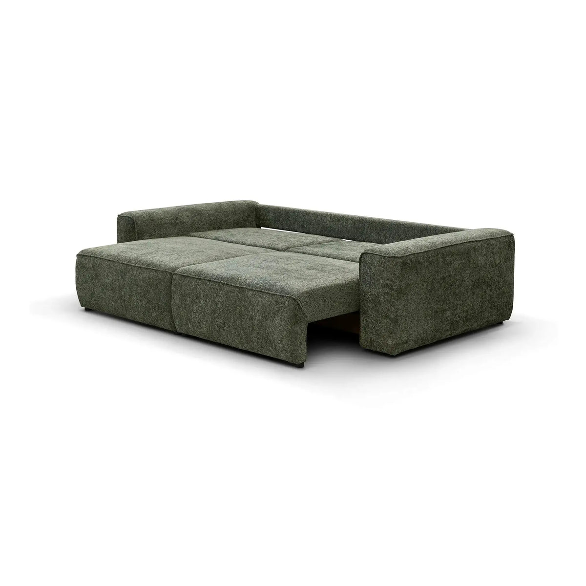 Canapea confortabila de dormit ARLO, stofa clasica turcoaz - Vinci 87, cu lada depozitare, 260x126x90 cm