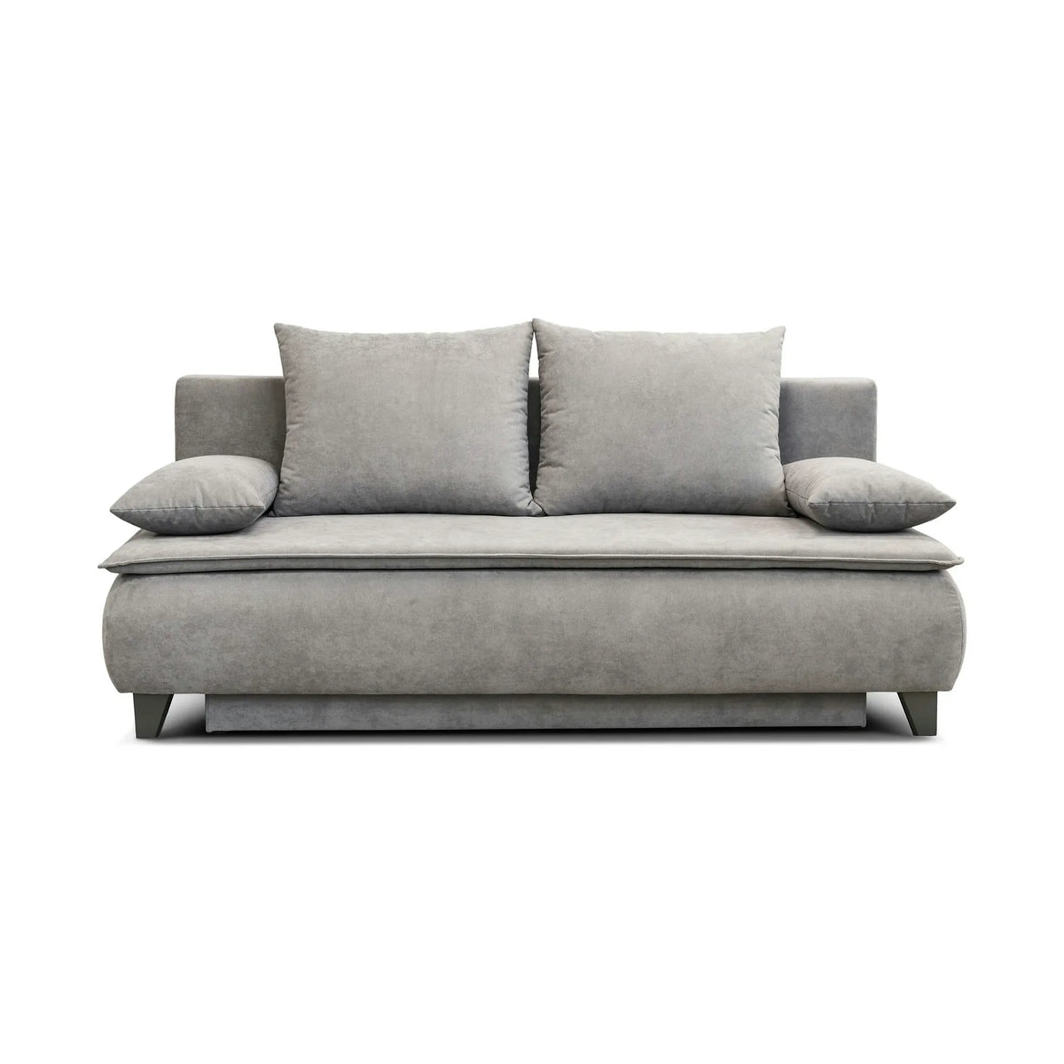 Canapea extensibila 2 locuri MONA, stofa clasica turcoaz - Vinci 87, cu lada depozitare, 241x113x100 cm