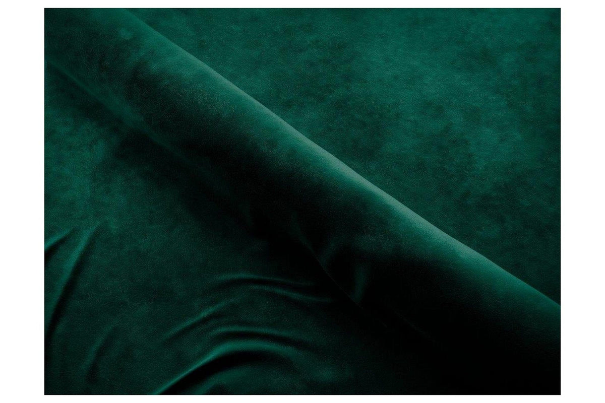 Canapea extensibila Aldo 3L, stofa catifelata verde - Monolith 37, cu lada depozitare, 227x106x92 cm