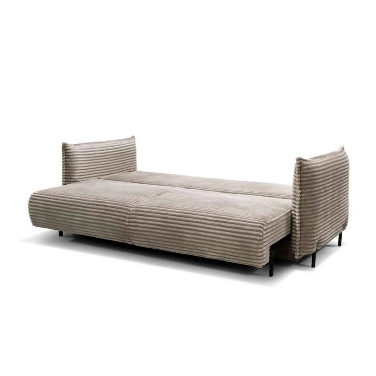 Canapea extensibila Amalfi, stofa catifelata maro - Monolith 15, cu lada depozitare, 226x105x90 cm
