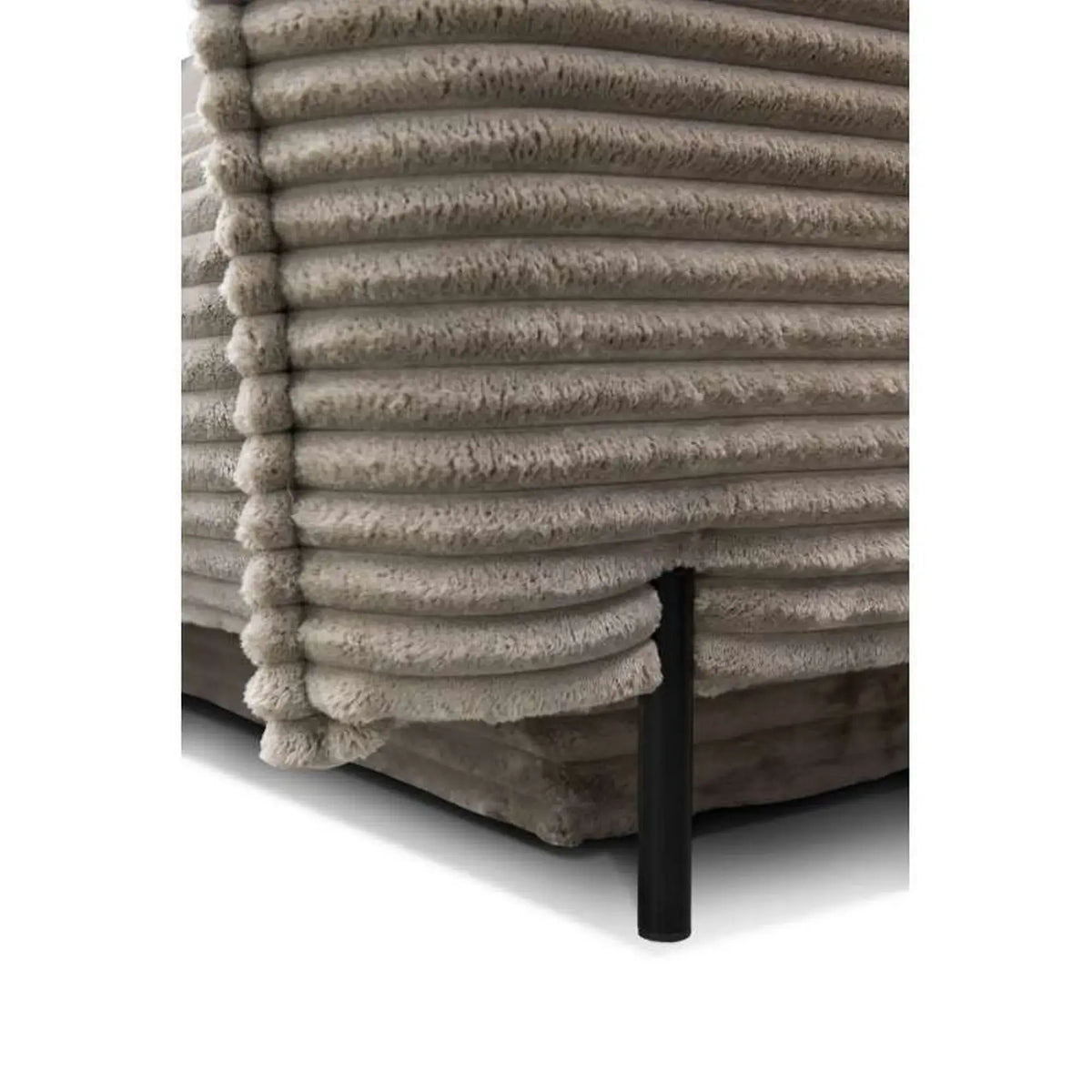 Canapea extensibila Amalfi, stofa catifelata maro - Monolith 15, cu lada depozitare, 226x105x90 cm