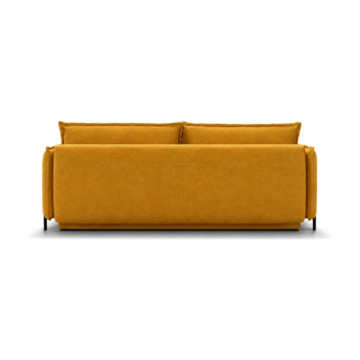 Canapea extensibila AMALFI, stofa galben - Soro 53, cu lada depozitare, 226x105x90 cm