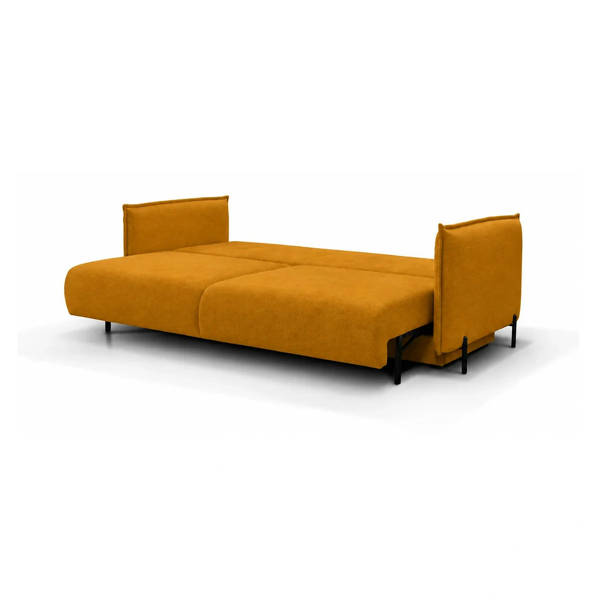 Canapea extensibila AMALFI, stofa galben - Soro 53, cu lada depozitare, 226x105x90 cm