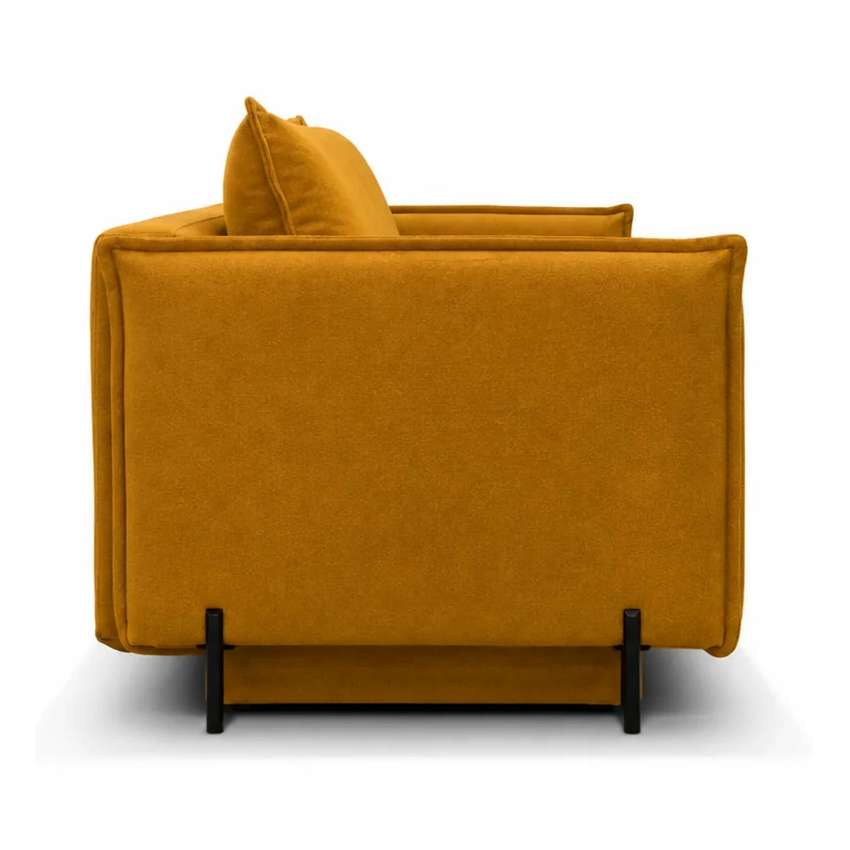 Canapea extensibila AMALFI, stofa galben - Soro 53, cu lada depozitare, 226x105x90 cm