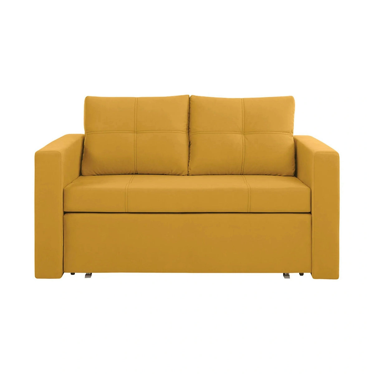 Canapea extensibila BUNIO III, stofa clasica galben - Manila 32, 147x88x86 cm