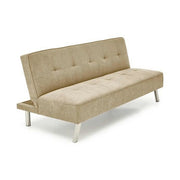 Canapea extensibila CARLITO, bej, stofa clasica/metal, 173x83/97x80 cm